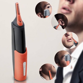 Men's Dual Head Electric Shaver Nose Ear Neck Hair Trimmer Grooming Kit