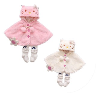 Newborn Baby Girls Thick Coat Hooded Cloak Poncho Jacket Outwear Coat Clothes