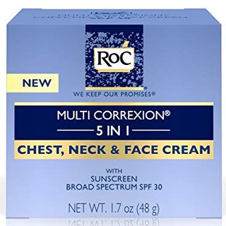RoC Multi Correxion 5 in 1 Anti-Aging Chest, Neck and Face Cream with SPF 30 - Moisturizing Cream Made with Vitamin E