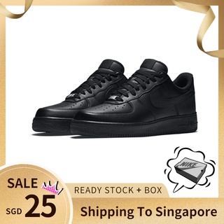 【Shipping From Singapore】👟 AIRF1 Original Classic Shoes For Men And Women Black Shoes 36-44