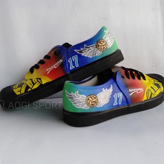 Takraw Shoes nanyang Black Pancasa Motifs