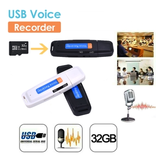 Portable Usb Audio Voice Recorder Noise Reduction With Memory U-Disk Recording Device for Interviews, Meetings