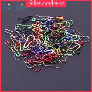 fo☞500pcs/pack Gourd Safety Pins Metal Clips Knitting Stitch Marker Tag Pins
