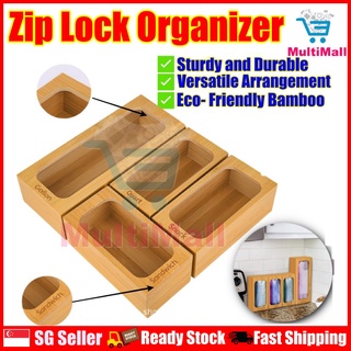 Bamboo Drawer Organizer | kitchen organiser | Ziplock Bag | Ziplock Bag For Food | Ziplock Organiser | Kitchen Organiser
