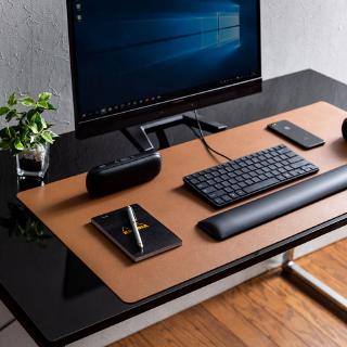 Large mouse pad leather table mat office home desk mat large size non-slip
