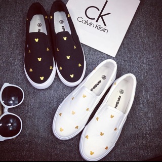Mickey head loafer shoes
