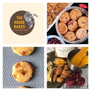 Crunchy Cookies with almond nuts and dried fruits from The House Bakes