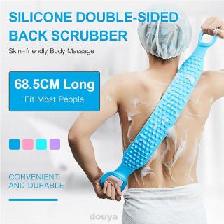 Exfoliating Bathroom Shower Body Cleaning Double Sided Back Scrubber
