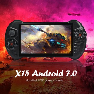 CLEARANCE!! X15 PSP Handheld Game Console 5.5 Inch Touch Screen Android 7.0 3000mAh Support WiFi TF Card Video Player