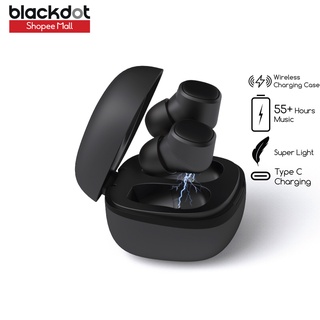 Blackdot Pro 2 Wireless Earbuds | With Wireless Charging, Premium Sound, One Touch Control, High Bass & IPX6 Waterproof