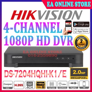 HIKVISION 4-CHANNEL 1080P DVR 2.0MP CCTV DS-7204HQHI-K1 4CH Digital Video Recorder Full HD 2MP P2P View on phone
