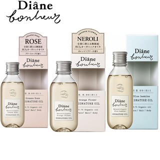 [Diane] 99.7% Organic Bonheur signature oil Grasse Rose/Orange flower/Blue jasmine (silicon free) 100ml