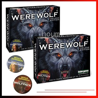 【Ready Stock】English Version Ultimate Werewolf Deluxe Edition Party Game Cards Wolfpack or Hunting Party Expansion