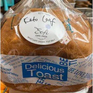 [Sofi Cafe] Keto Soft Bread Loaf [2 cm thick slices][Net carb 1g/slice] | Keto Friendly