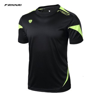 Fannai Men T-Shirt Quick Dry Breathable Summer Slim Fit Tops Sportswear FN06