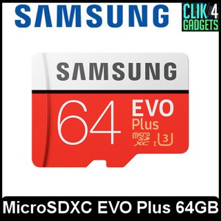 Samsung Evo Plus 64GB Micro SD SDXC Memory Card Evo+ 100MB/s Class 10 U1 (1)