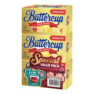 Buttercup unsalted Luxury Spread Triple pack, 750g