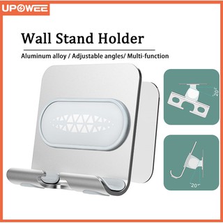Aluminum Alloy Wall Mounted Phone Holder Charing Stand Mobile Brackent with Seamless ABS Resin for iPhone 11, Samsung Galaxy Note 10...