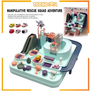 [SG Ready Stock] Children Educational Toy Car Parking Adventure Puzzle Game Developing Mind Hand Eyes Coordination Fine