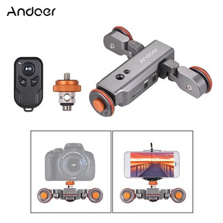 Andoer L4 PRO Motorized Camera Video Dolly with Scale Indication Electric Track Slider Wireless Remote Control/1800mAh R