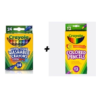 Crayola Bundle Deal - Ultra Clean Washable Crayons & Colour Pencils