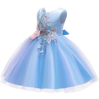 Flower Girls Dress Kids Wedding Gown Toddler Girl Formal Pageant Princess Dress For Girls Party Dress Children Clothing (1)