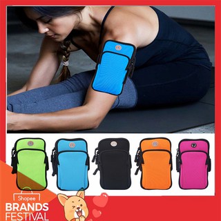 Running Sport Bag Armband Gym Outdoor Jogging Case Exercise Wrist Pouch 5Colors
