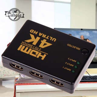 [FAST/STOCK]4K*2K 3in 1out HDMI Switch Hub Splitter TV Switcher Ultra HD for HDTV PC