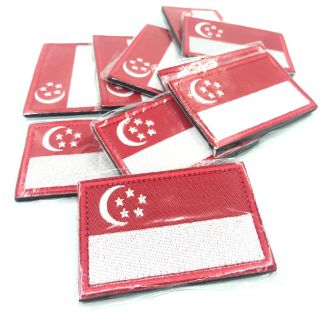 VELCRO SINGAPORE FLAG