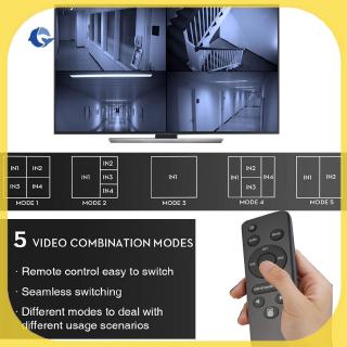 Ready HDMI 4x1 Switch Quad Multi Viewer Splitter Ultra with Seamless Switcher HD Video 1080P for PS3/PC/STB/DVD Ⓡ