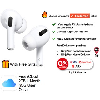 Apple AirPods Pro 2019 + Free 1 Month 2TB iCloud | 1 Year SG Local Warranty