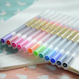 1pcs 12 color gel pen smooth color candy color simple gel pen Student stationery