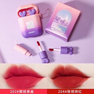 New Double Color Velvet Matte Mist Liquid Lipstick Waterproof Long Lasting Lipgloss Lip Makeup Set