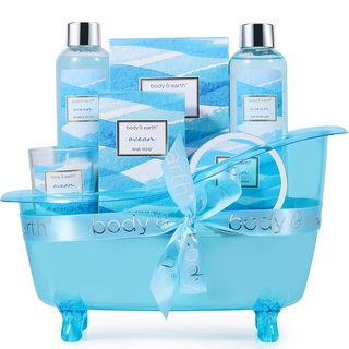 Body & Earth Ocean Home Bath Spa Kit Gift Set Women's Day Gifts For Women And Mother(7 Pcs)