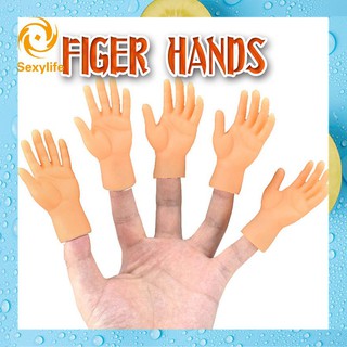 Screepy Halloween Mini Finger Hands Tiny Left Right Hand for Game Party Costume Palm Finger Puppet Hand model