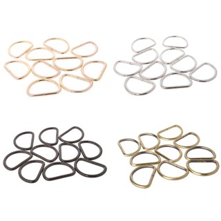 *J❤*38mmWidth Metal Non Welded D Ring Buckle For Backpacks Bags Straps 10pcs