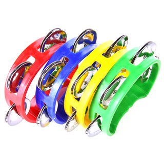 musical instrument hand tambourine metal bell plastic rattle ball percussion toy