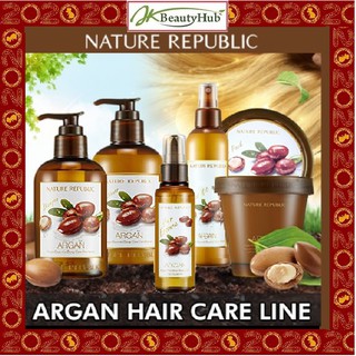 Nature Republic Argan Essential Deep Hair Care (Shampoo/Conditioner/Hair Pack/Mist)