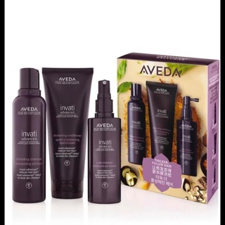 AVEDA Invati Advanced light system 3 Step Set [Aveda Invati Shampoo, Conditioner, Scalp Revitalizer]