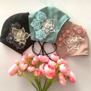 Korean Flowery Lace Fashion Mask Fabric Mask
