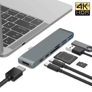 USB C Hub Portable Type C 7-in-1 USB 3.0 SD TF Card Reader Adaptors USB C Splitter For MacBook Pro SUM S8 S9 Huawei p20 P30