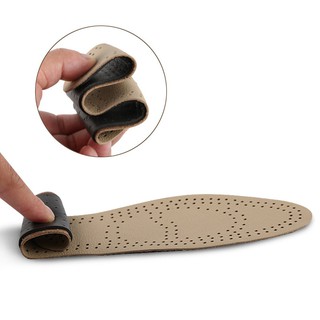 Breathable Deodorization Antibacterial Leather Insole for Spring Size 35-46 happy stay