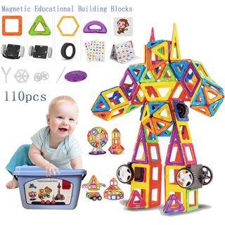 110pcs Mini Magnetic Designer Construction Set Model & Building Blocks Kids Toys gift