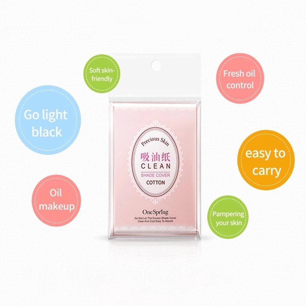 100x Facial Oil Control Film Wipes Sheets Absorbing Face Blotting Paper Grease Makeup Tool
