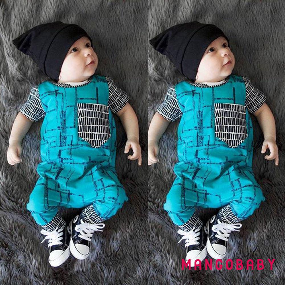 ☞MG-Newborn Infant Baby Boy Girl Short Sleeve Romper Jumpsuit Bodysuit