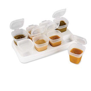 8 Piece Baby Block Set Food Containers preservation safety supplement box