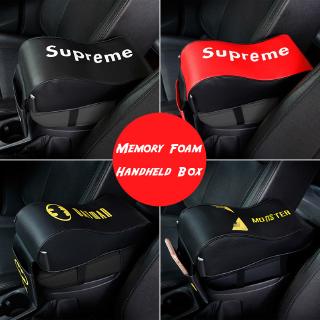 SUP fashion Memory cotton leather armrests raised car armrests flags little monster spider-man superman general central armrests wanted to cushion cars