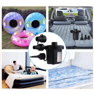 Portable AC Electric Air Pump Inflation Pump Inflate Deflate Air Bed Mattress Sofa Swimming Pool Car Motorcycle Bicycle Tyre Float Exercise Ball with 3 Nozzles Inflatable Toys for boys