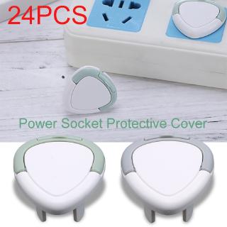 24PCS Power Socket Outlet Plug Protective Cover Anti-Electric Shock Protect Baby Kids Children Safety