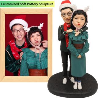 Valentine's Day Gift 3D Customized Figurine Look Like You or Your Beloved Ones for Wedding Anniversary, Birthday Gift, creative gift. (1)
